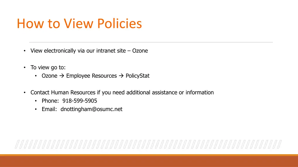 how to view policies