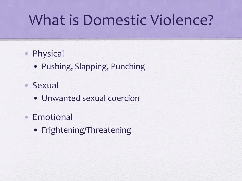 what is domestic violence