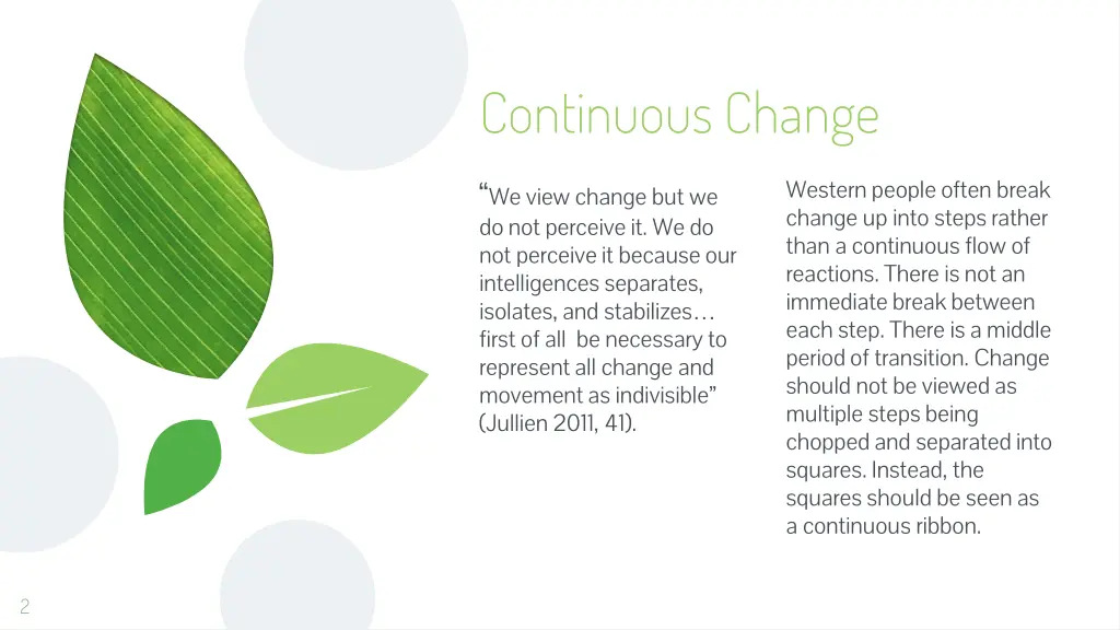 continuous change