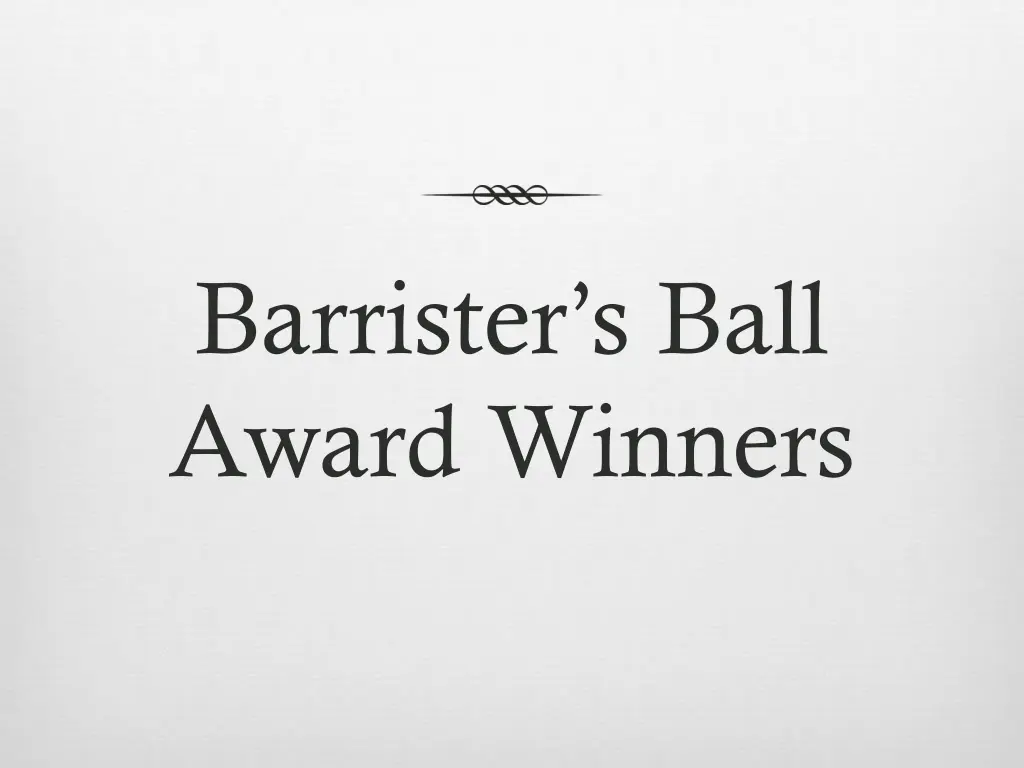 barrister s ball award winners