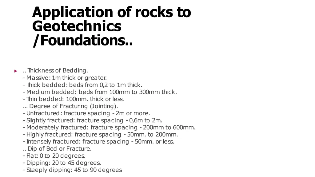 application of rocks to geotechnics foundations 2