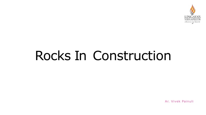 rocks in construction