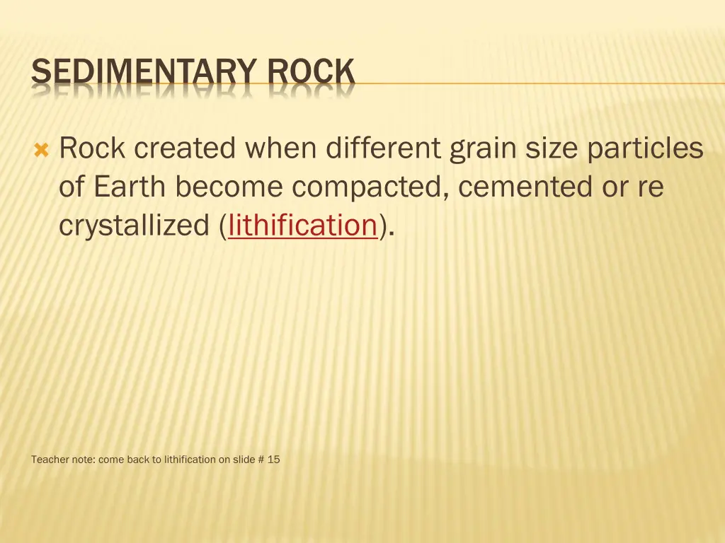 sedimentary rock