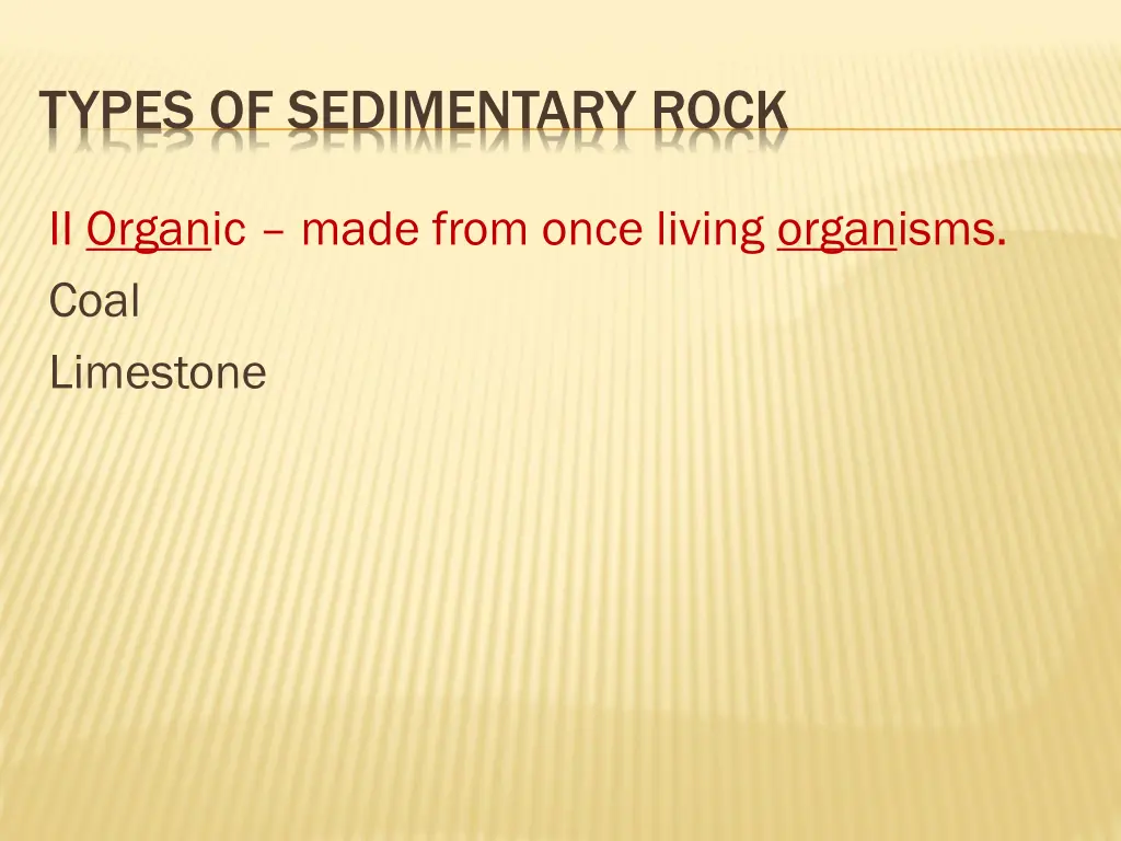 types of sedimentary rock 1