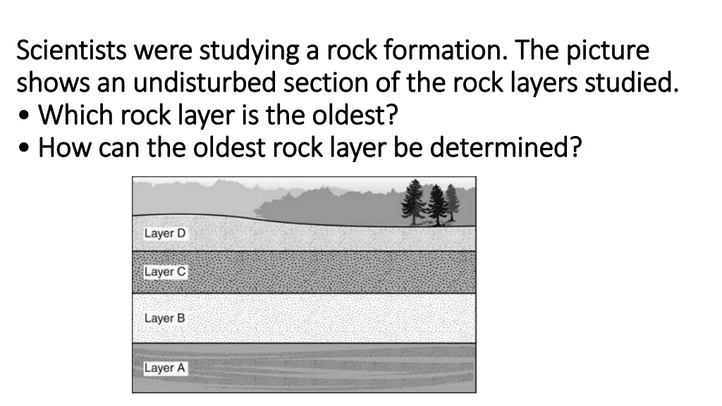 scientists were studying a rock formation