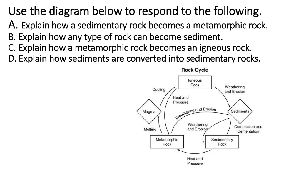 use the diagram below to respond to the following