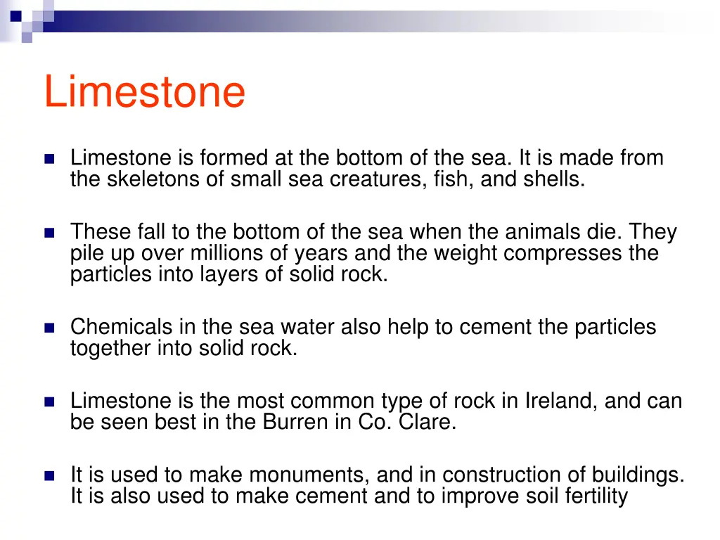 limestone