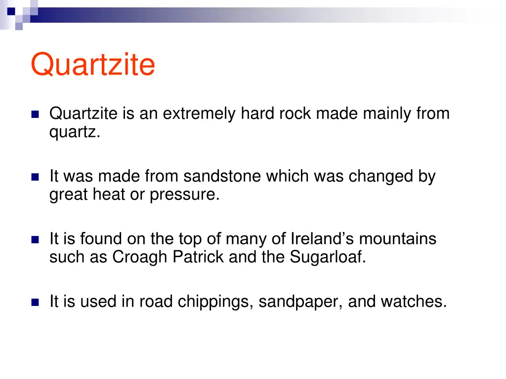 quartzite