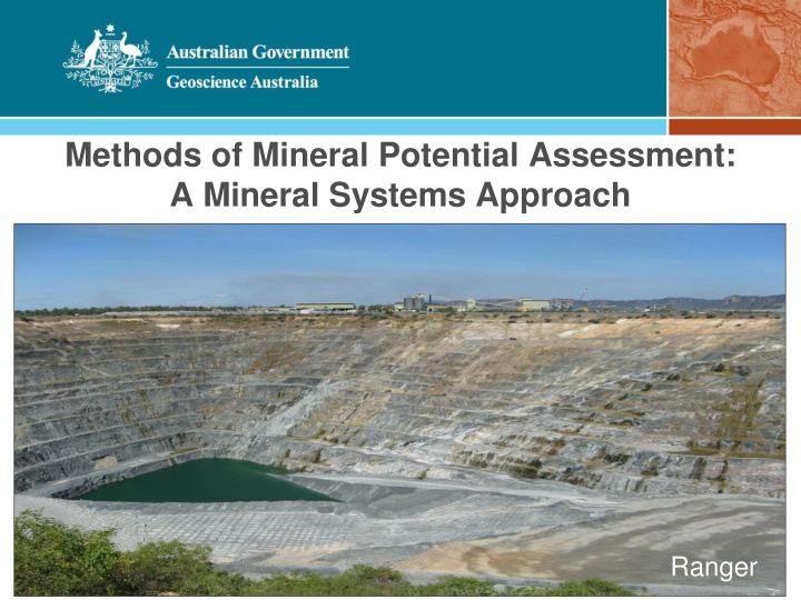 methods of mineral potential assessment a mineral