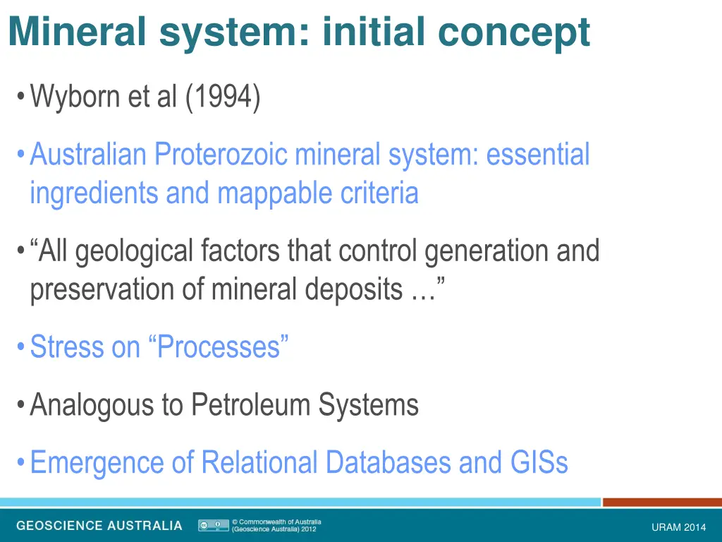 mineral system initial concept