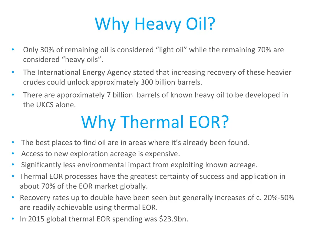 why heavy oil