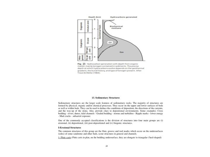 13 sedimentary structures