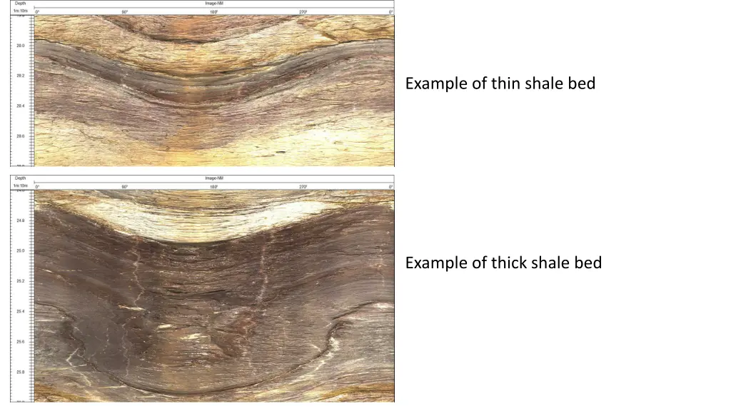 example of thin shale bed