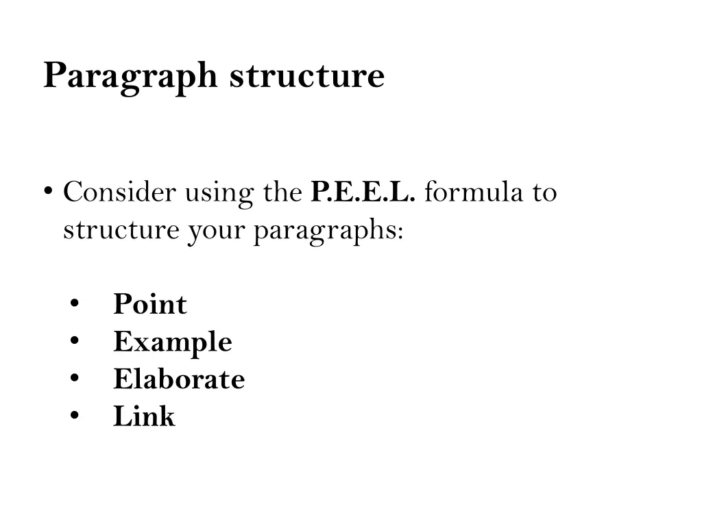 paragraph structure 1