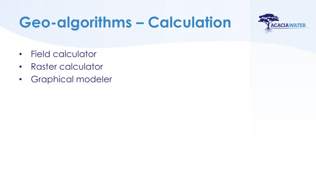 geo algorithms calculation