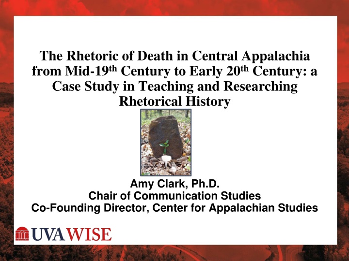 the rhetoric of death in central appalachia from