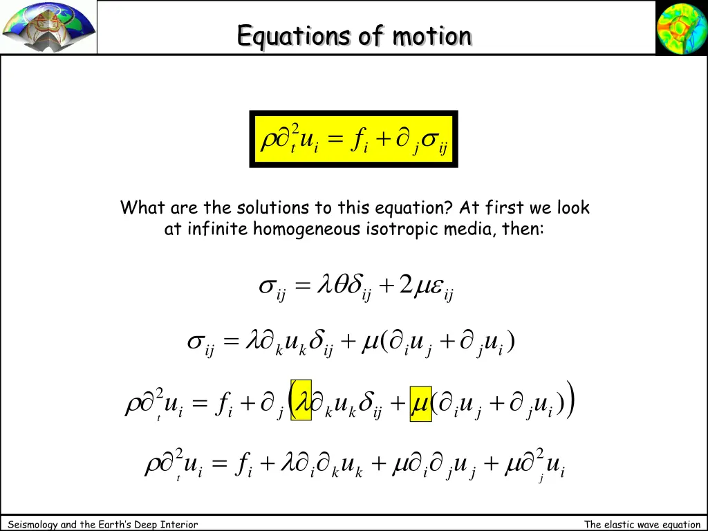 equations of motion