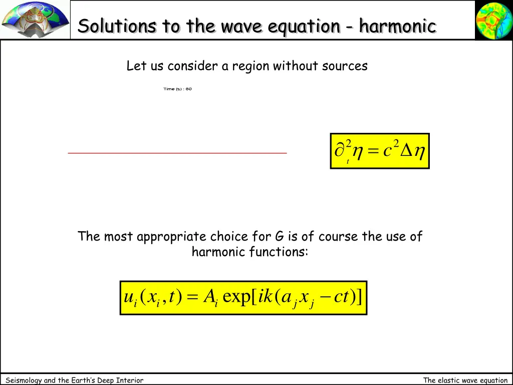 solutions to the wave equation harmonic