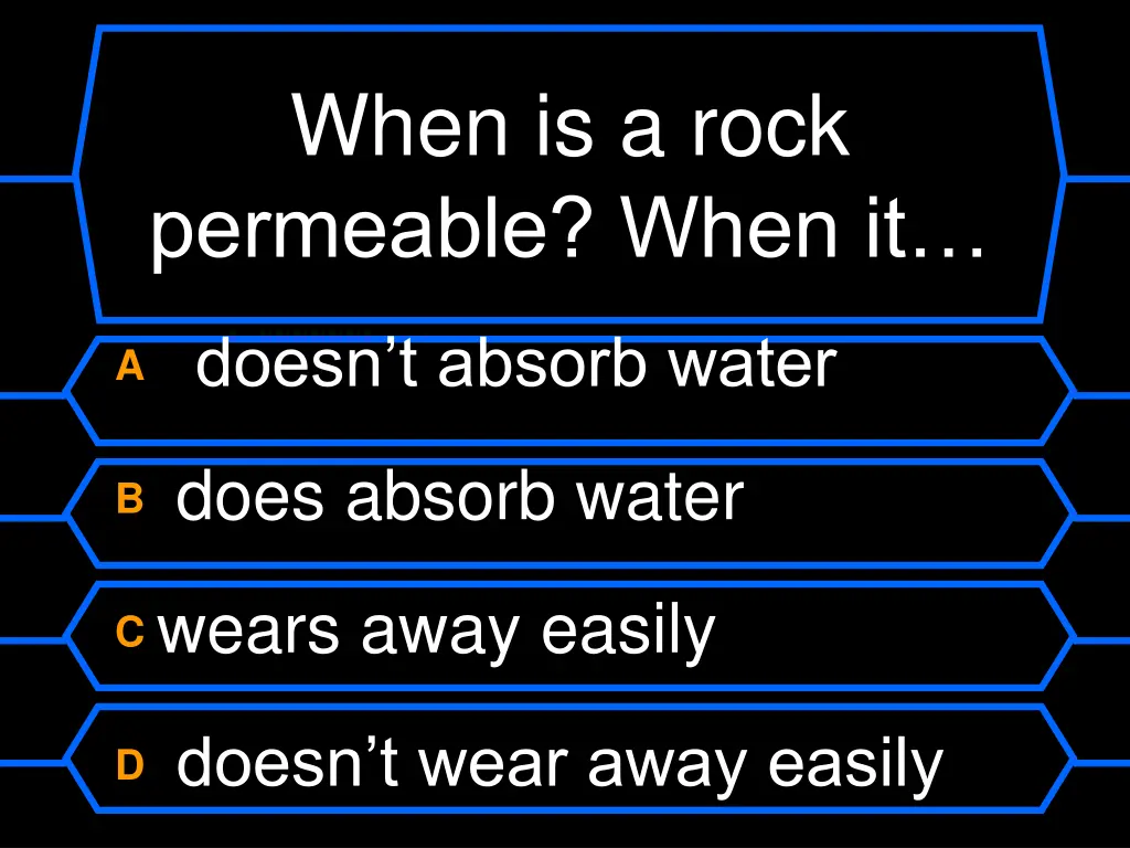 when is a rock permeable when it