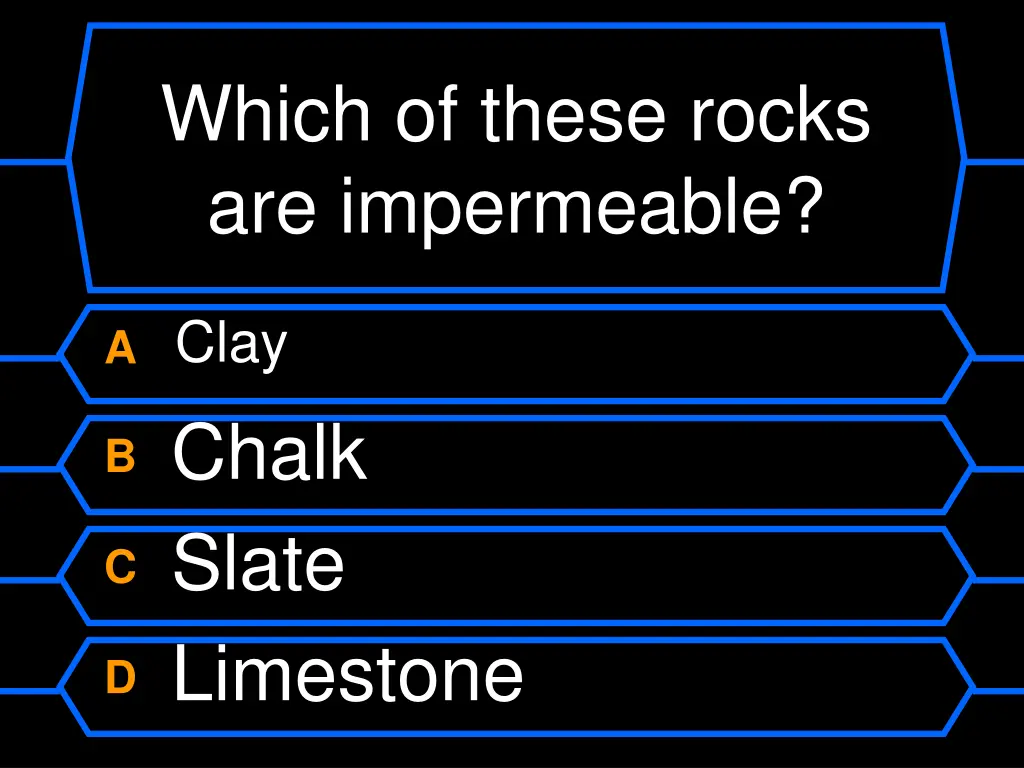 which of these rocks are impermeable