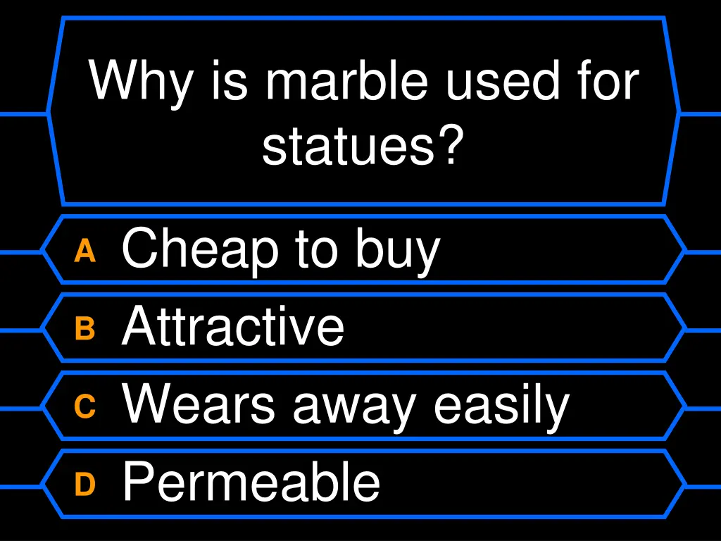 why is marble used for statues