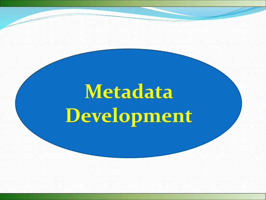 metadata development