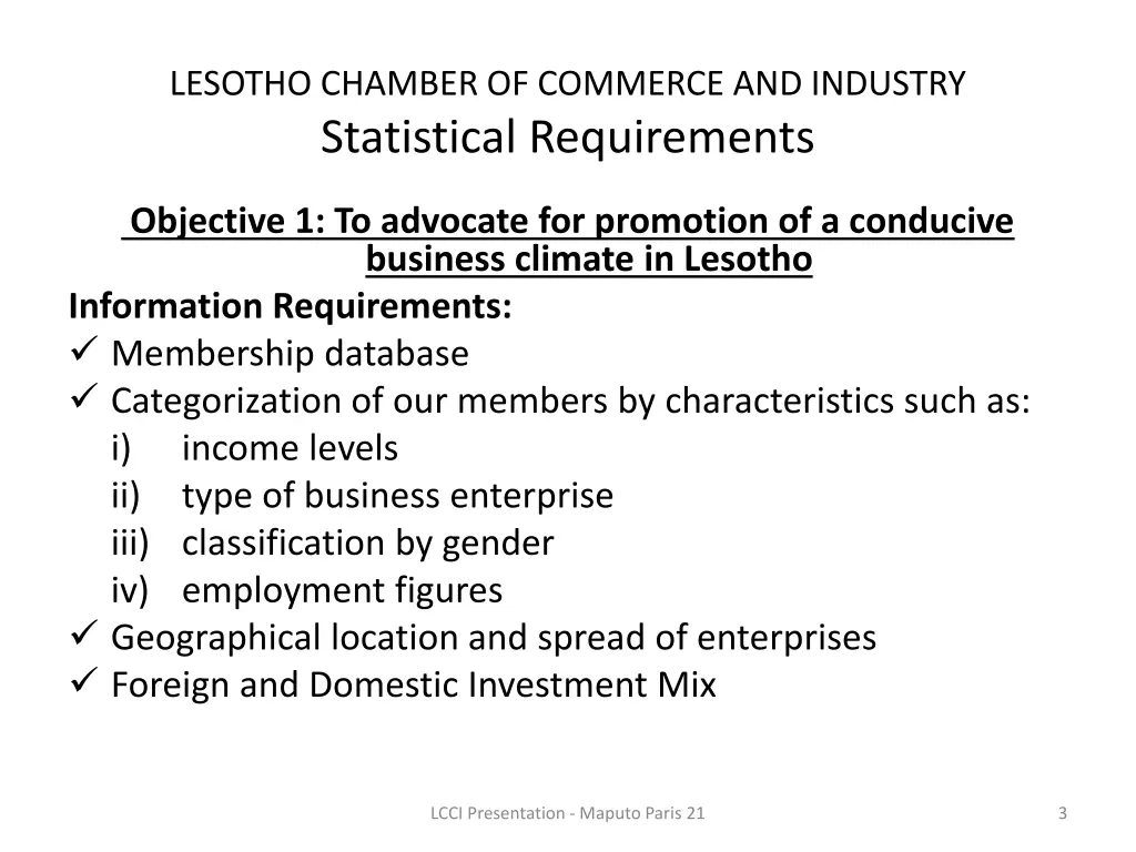 lesotho chamber of commerce and industry 2