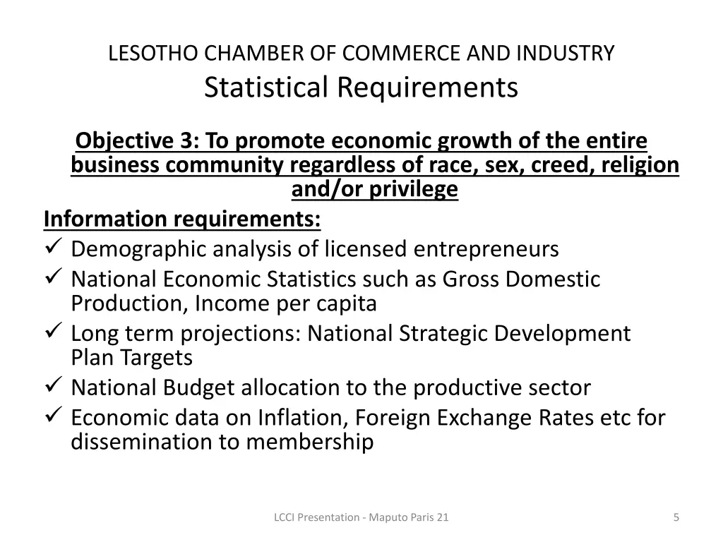 lesotho chamber of commerce and industry 4