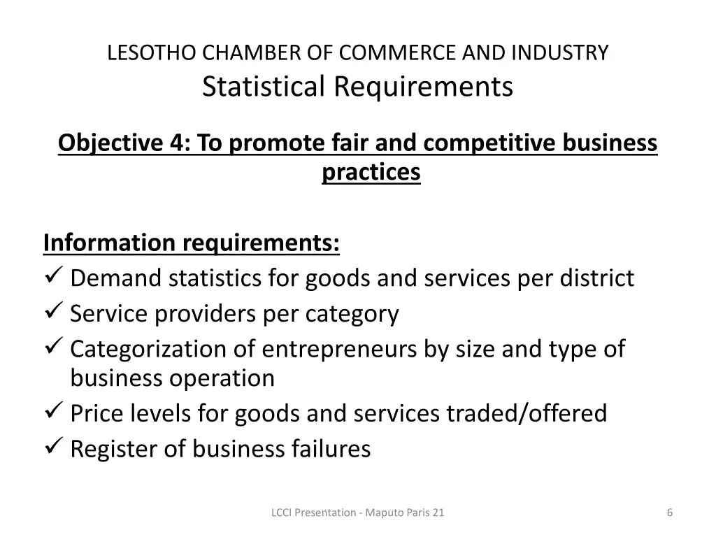 lesotho chamber of commerce and industry 5