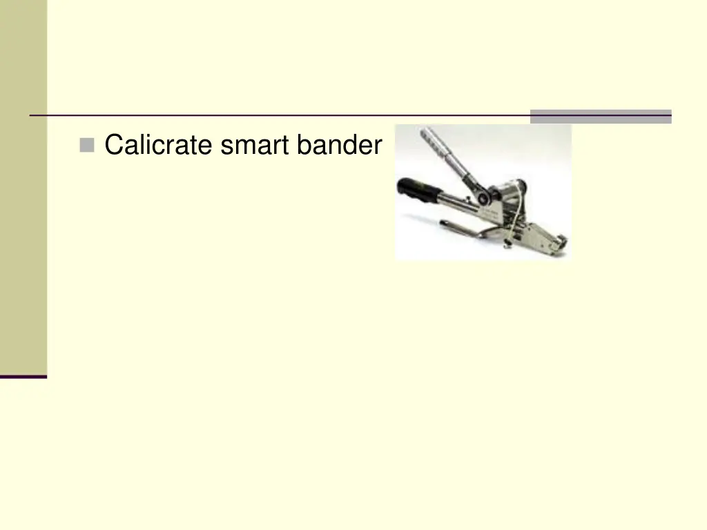 calicrate smart bander