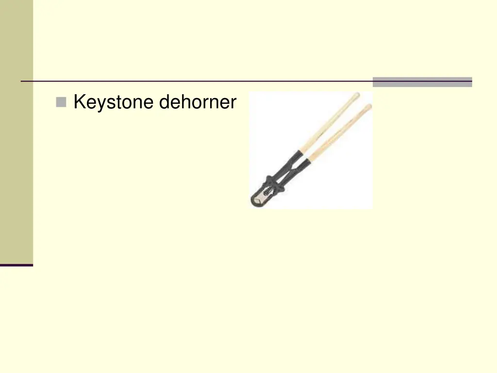 keystone dehorner