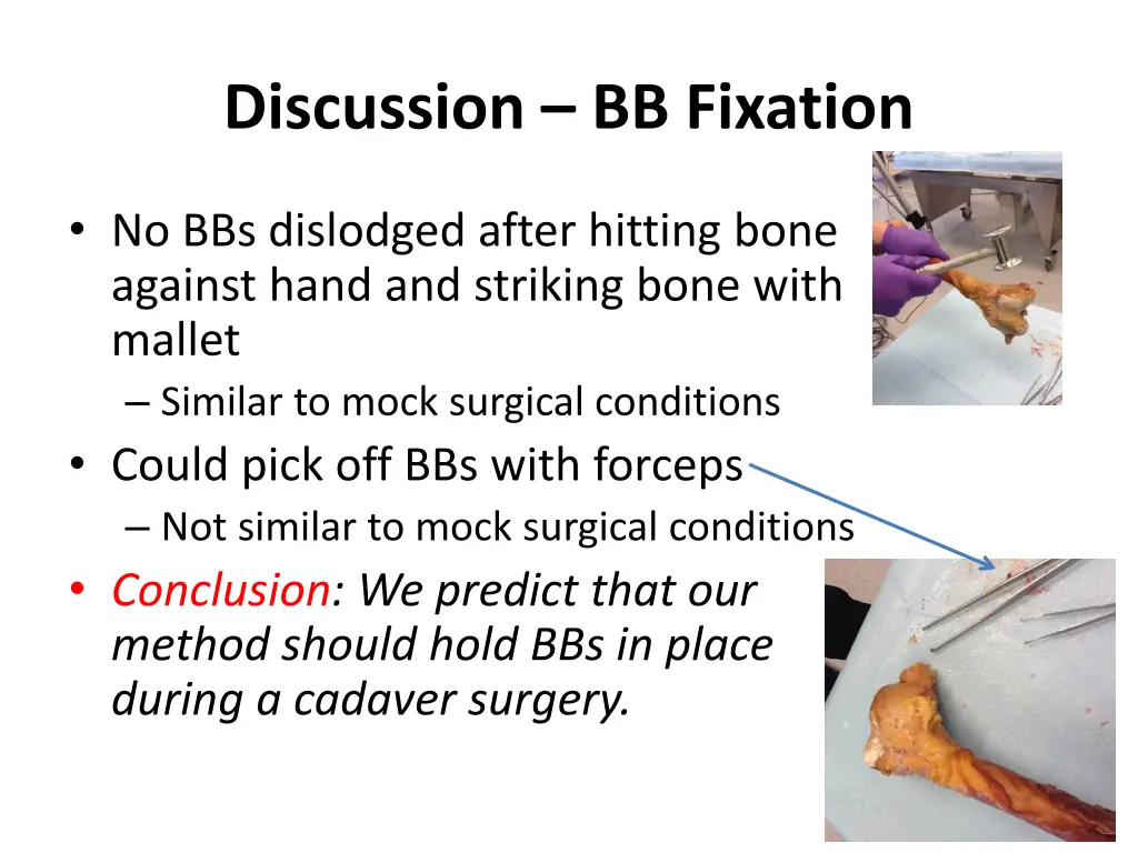 discussion bb fixation