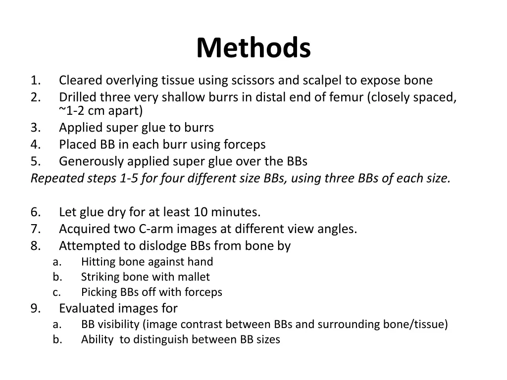 methods