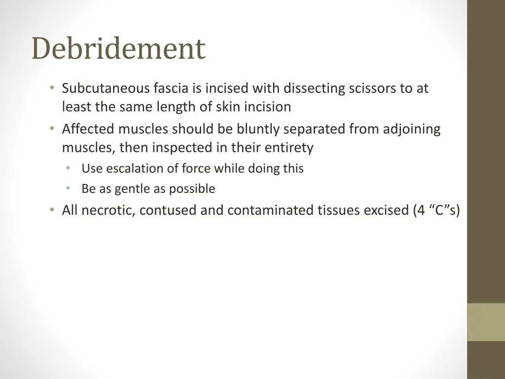 debridement 1