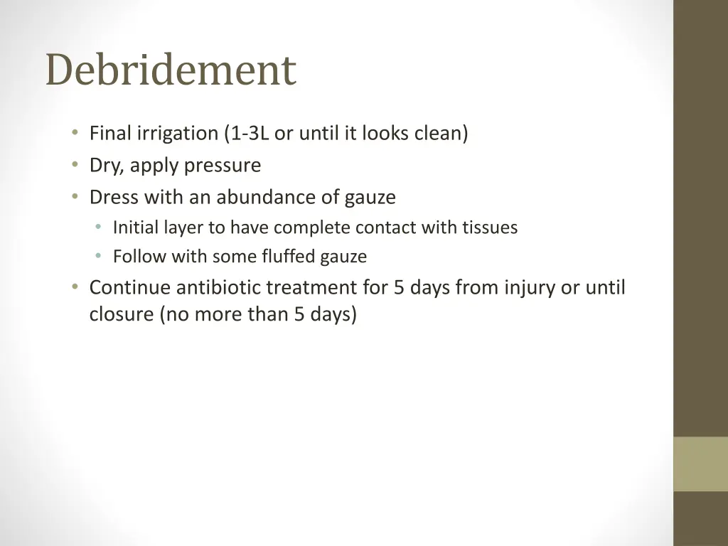 debridement 3