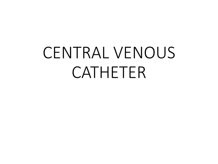 central venous catheter