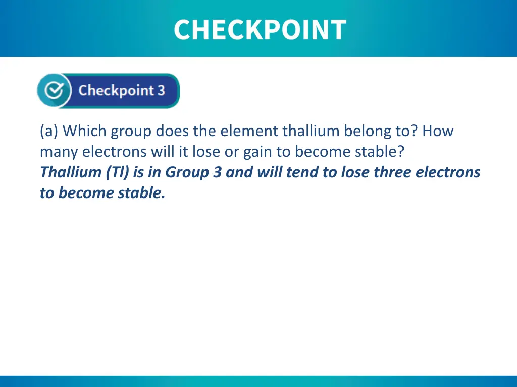 a which group does the element thallium belong