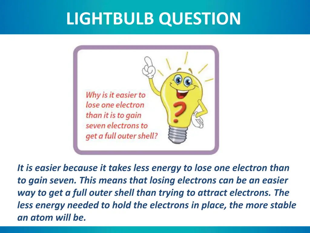 lightbulb question 1