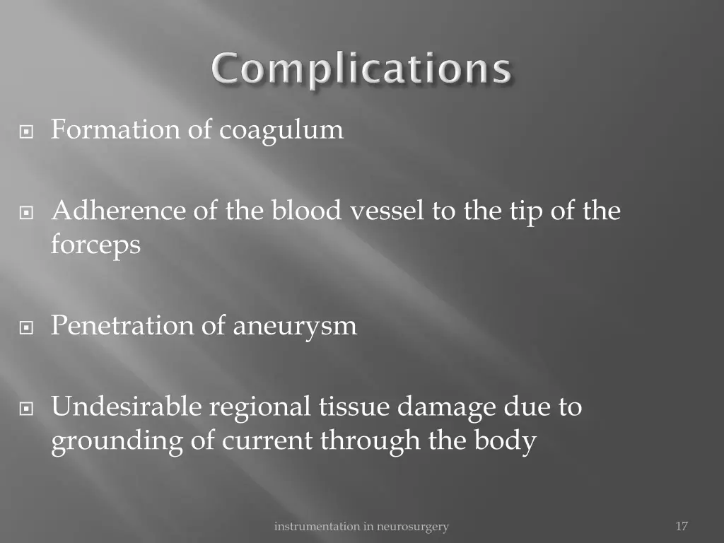 formation of coagulum