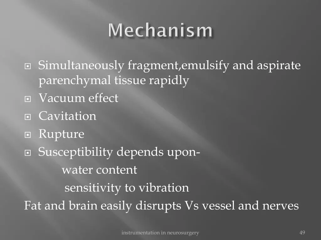 simultaneously fragment emulsify and aspirate