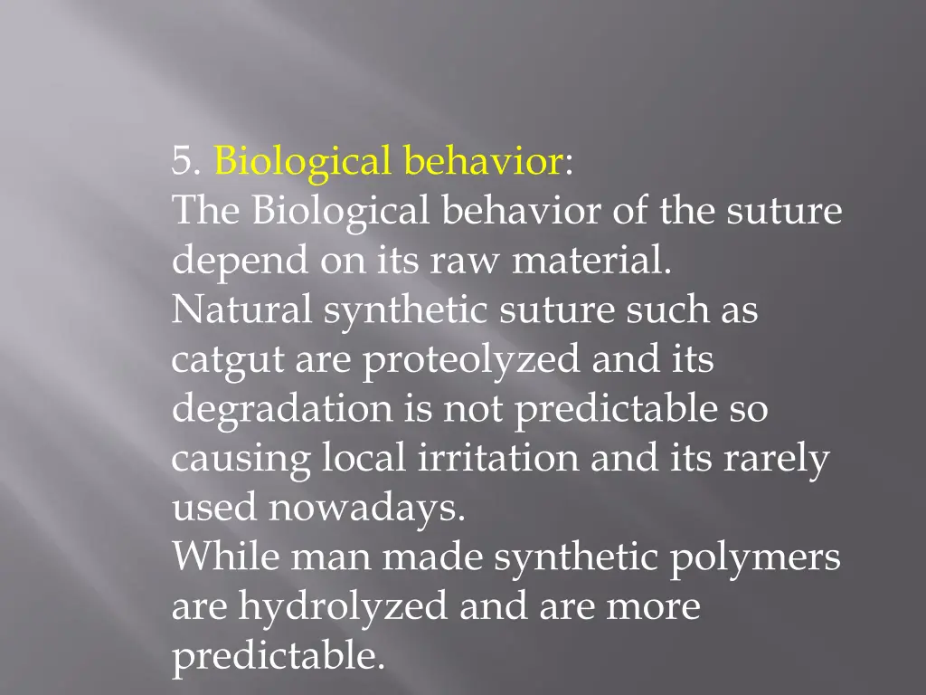 5 biological behavior the biological behavior