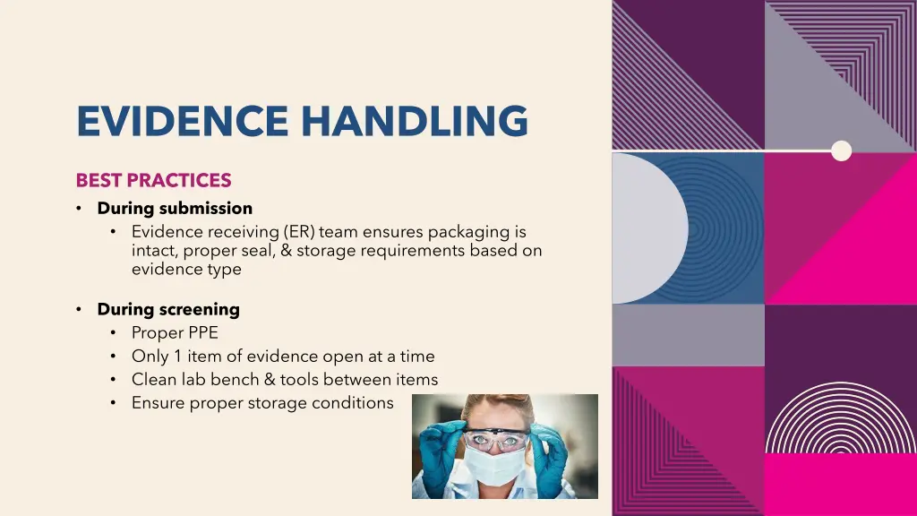 evidence handling