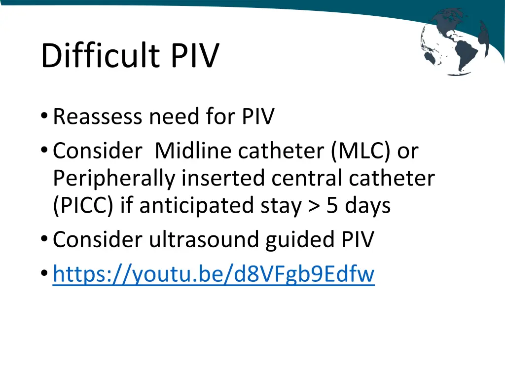 difficult piv