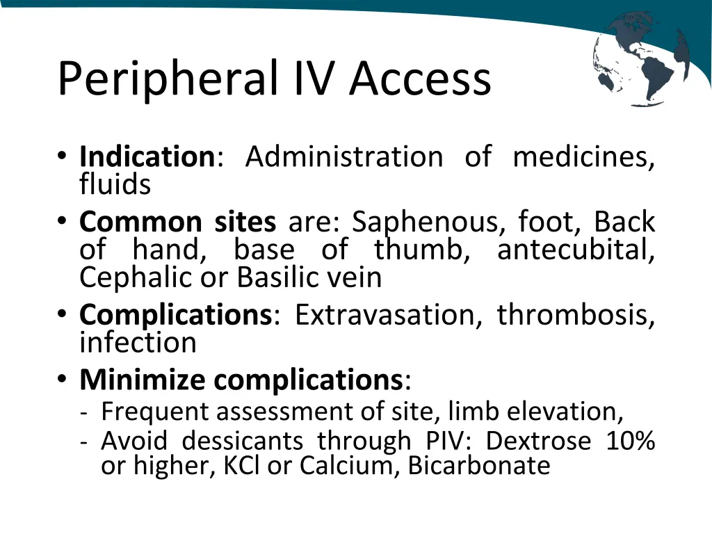 peripheral iv access 1