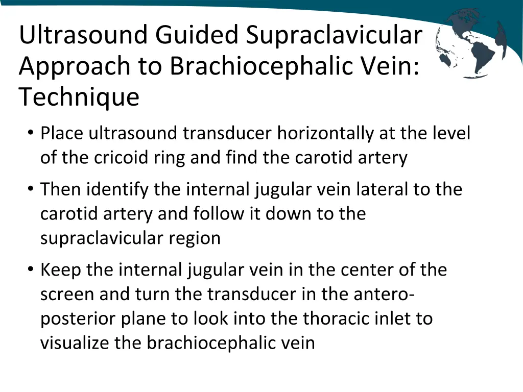 ultrasound guided supraclavicular approach 1