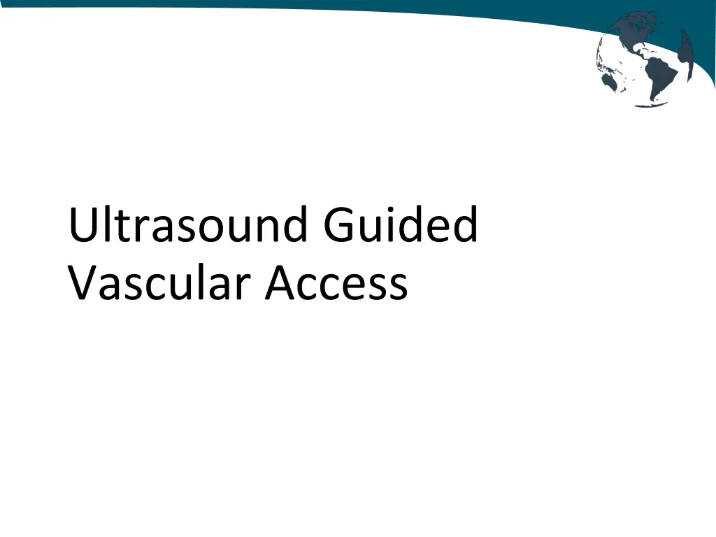 ultrasound guided vascular access