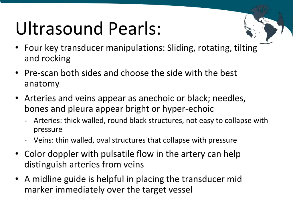 ultrasound pearls