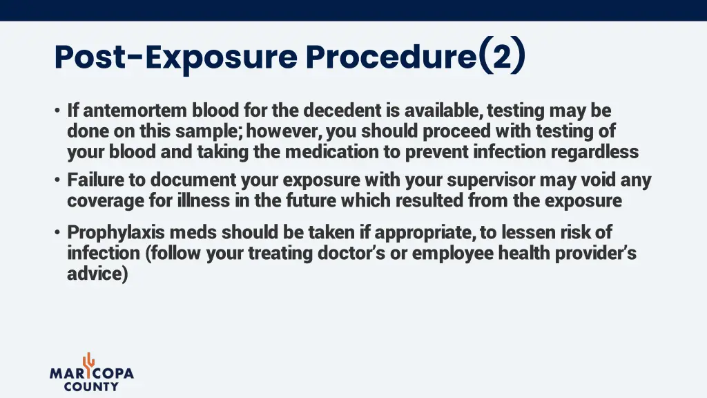 post exposure procedure 2