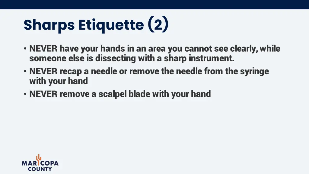 sharps etiquette 2