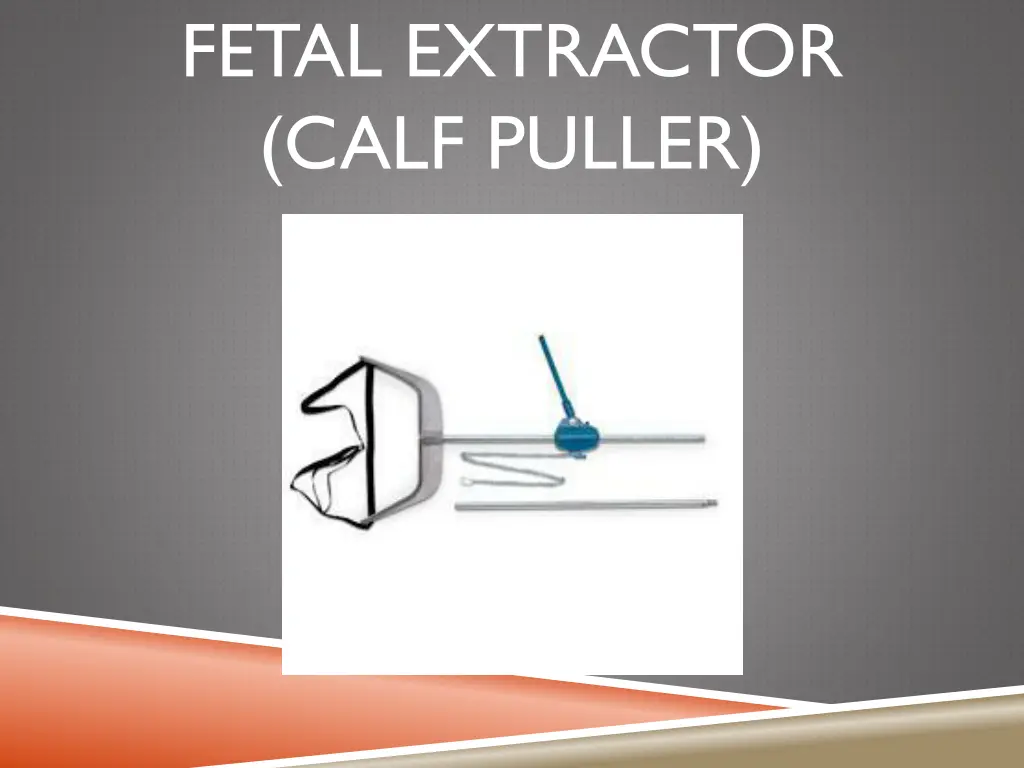 fetal extractor calf puller